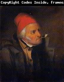 Cornelius Krieghoff 'Man With Red Hat and Pipe'